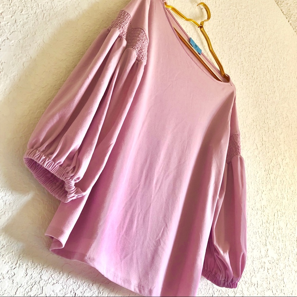 CeCe Plus Dusty Rose Puff Sleeve Blouse 💕 - Picture 2 of 8